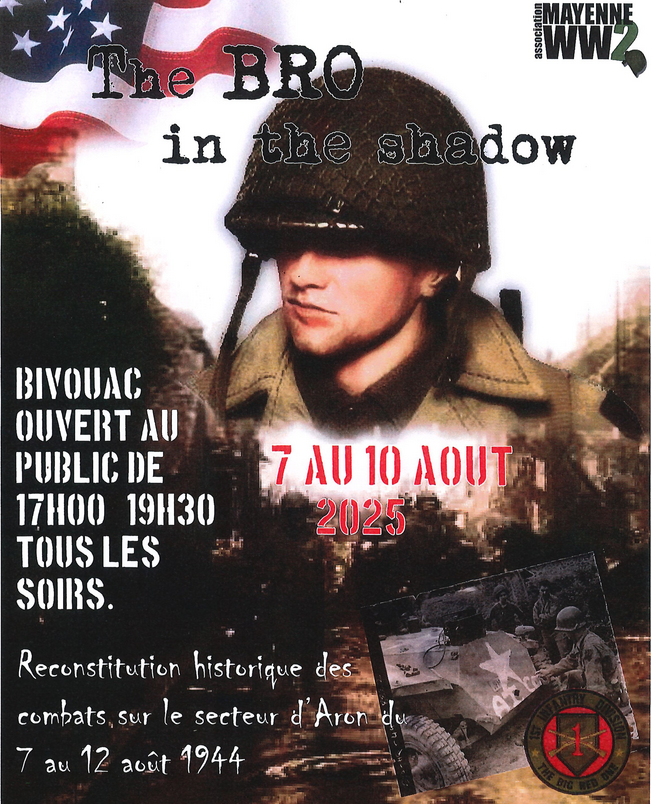 MAYENNE WW2 - Reconstitution historique des combats sur le secteur d'Aron du 7 au 12 août 1944